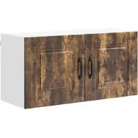 vidaXL Vaatwasserpaneel Kalmar Rook Eiken 80 x 31 x 40 cm Bewerkt hout