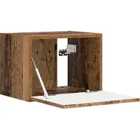 vidaXL TV Wandkast 39 x 31 x 29,5 cm Rook Eiken Bewerkt hout