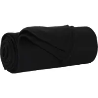vidaXL Dekentjes 24 st Zwart 240 x 220 cm 17.63 kg Fleece