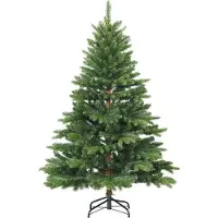 vidaXL Kunstkerstboom met 150 LED met standaard Groen 150 cm PE en PVC