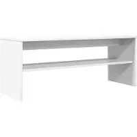 vidaXL TV Kast 100 x 35 x 40 cm Wit Bewerkt hout