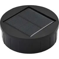 vidaXL Zonnepaneel LED straatlamp, 2 stuks, warm wit licht, 18 x 18 x 80 cm