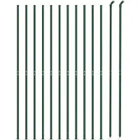 vidaXL Draadgaashek met flens 1,1x25 m groen