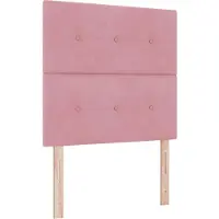 vidaXL Hoofdbord Roze 90 cm Fluweel