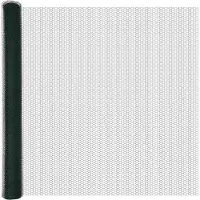 vidaXL zeshoekig gaasgek met palen 10 x 1,5 m PVC-Coated Staal Groen