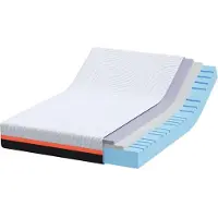 vidaXL Matras Wit en Grijs 140 x 200 cm Jacquard stof