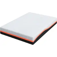 vidaXL Matras Wit en Grijs 140 x 200 cm Jacquard stof