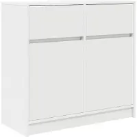 vidaXL Dressoir met lade 80x34x76 cm spaanplaat wit