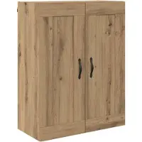 vidaXL Hoge kast Artisan Eiken 69,5 x 34 x 180 cm Bewerkt hout