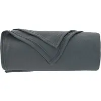vidaXL plaid Donkergrijs 200 x 150 cm 0.45 kg Fleece