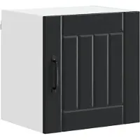 vidaXL Wandkast LUCCA Zwart 40 x 31 x 40 cm Bewerkt hout