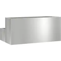 vidaXL Plantenbak Zilver 100 x 60 x 45 cm Gegevens staal