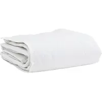 vidaXL Winterdekbed met kussens, 2 stuks, wit, gevuld met dons en veren