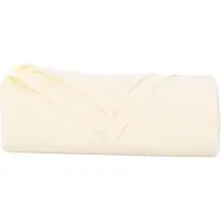 vidaXL Dekentjes 6 st Crèmekleurig 240 x 220 cm 4.28 kg Fleece
