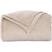 vidaXL Dekentjes 6 st Beige 240 x 270 cm 9.93 kg Fleece