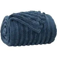 vidaXL plaid Marineblauw 200 x 150 cm 0.8 kg Fleece