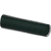 vidaXL Hexagon Hek 0,8 x 25 m PVC Groen