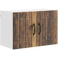 vidaXL Wandkast LUCCA 2 pcs Oud hout 60 x 31 x 40 cm Bewerkt hout
