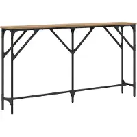 vidaXL Wandtafel artisanaal eikenkleurig 140 x 23 x 75 cm