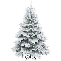 vidaXL Kunstkerstboom met 150 LED met standaard Wit 150 cm PE en PVC