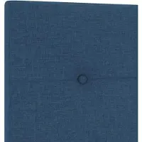 vidaXL Hoogte verstelbaar hoofdbord met hoofdeinde Blauw 80 cm Stof