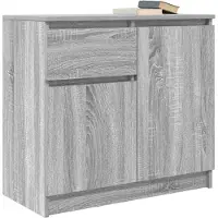vidaXL Dressoir met lade 71x35x65 cm spaanplaat grijs Sonoma