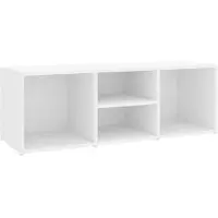 vidaXL Schoenenopbergbank 105x35x35 cm bewerkt hout wit