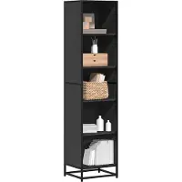 vidaXL Boekenkast 40x35x170,5 cm bewerkt hout zwart