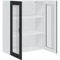 vidaXL Vaatwasserpaneel Kalmar Zwart 80 x 31 x 100 cm Bewerkt hout