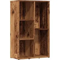 vidaXL Boekenkast 50x25x80 cm bewerkt hout oud houtkleurig