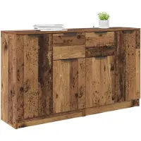 vidaXL Dressoirs 2 st Oud Hout 60 x 30 x 70 cm Bewerkt hout