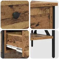vidaXL Nachtkastje 2 st Oud hout 40 x 42 x 45 cm