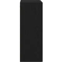 vidaXL Wandkast Zwart Eiken 69,5 x 34 x 90 cm Bewerkt hout