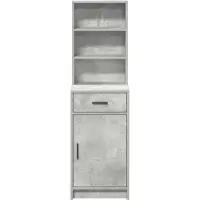vidaXL Highboard Beton Grijs 41 x 40 x 135 cm Bewerkt hout