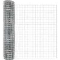 vidaXL Euro-hek met betonnen voetstuk 10 x 1,5 m Gegalvaniseerd staal