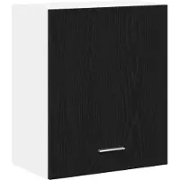 vidaXL Hangkast Zwart Eiken 50 x 31 x 60 cm Bewerkt hout