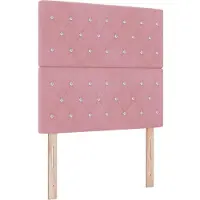 vidaXL Hoofdbord Roze 100 cm Fluweel