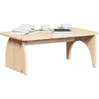 vidaXL Salontafel Naturel 80 x 50 x 31 cm Massief grenenhout