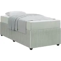 vidaXL Bedframe met matras Lichtgrijs 90 x 190 cm Stof
