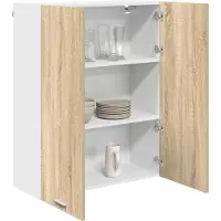 vidaXL Hangkast Sonoma Eik 80 x 31 x 100 cm Bewerkt hout