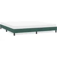 vidaXL Bedframe zonder matras 180x220 cm fluweel donkergroen