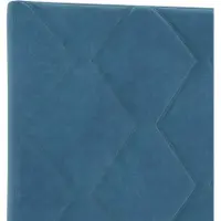 vidaXL Boxspring bed met hoofdeinde Donkerblauw 140 x 200 cm Fluweel