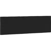 vidaXL Hoofdbordkussen "Hanko" 160 cm fluweel zwart