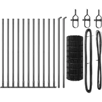 vidaXL Euro-hek met betonnen voetstuk 25 x 0,6 m PVC-Coated Staal Mesh