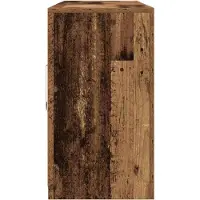 vidaXL LED Dressoir Oud Hout 181 x 37 x 67 cm Bewerkt hout
