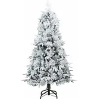 vidaXL Kunstmatige Hinged Kerstboom met 150 LED Wit 150 cm PE en PVC