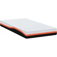 vidaXL Matras Wit en Zwart 90 x 200 cm Jacquard stof
