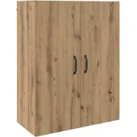 vidaXL Highboard Artisan Eiken 69,5 x 34 x 180 cm Bewerkt hout