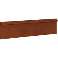 vidaXL Slakkenhekje 16 st 100 x 3,5 x 25 cm weervast staal
