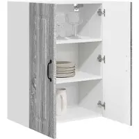 vidaXL Vaatwasserpaneel Kalmar Grijs Sonoma 60 x 31 x 80 cm